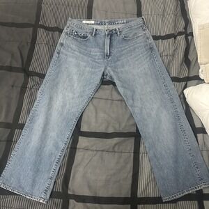 Gap 1969 Loose Denim Blue Jeans mens 35X30